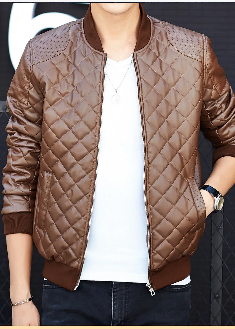 

2021 New Men's Jacket Leather Jacket Men's Leather Jacket Men's Clothing