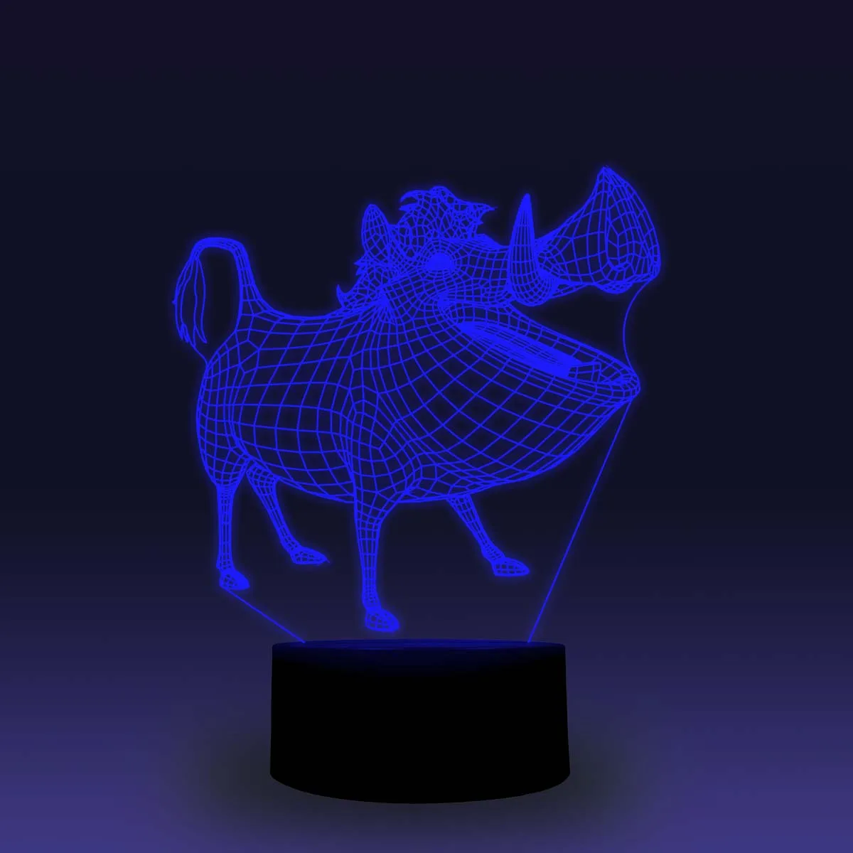 NiteApps 3D Пемба светодиодный ночник настольная лампа Иллюзия подарок на день рождения приложение/сенсорное управление