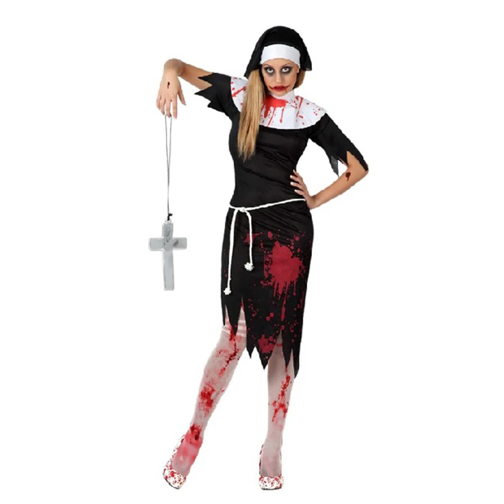Женский костюм зомби-вампира Reneecho для косплея сексуальный монахини Мексиканский