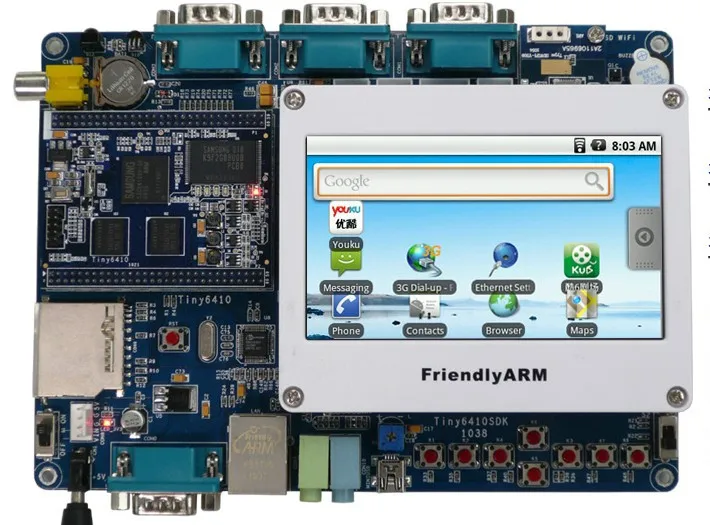 

Макетная плата Tiny6410 + экран 4.3 128M + 1G NAND 11 макетная плата