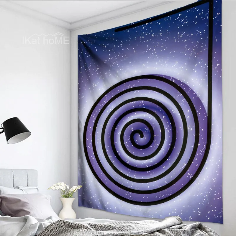 Фиолетовый энергетический символ чакра Триппи Гобелен Мандала настенный Таро