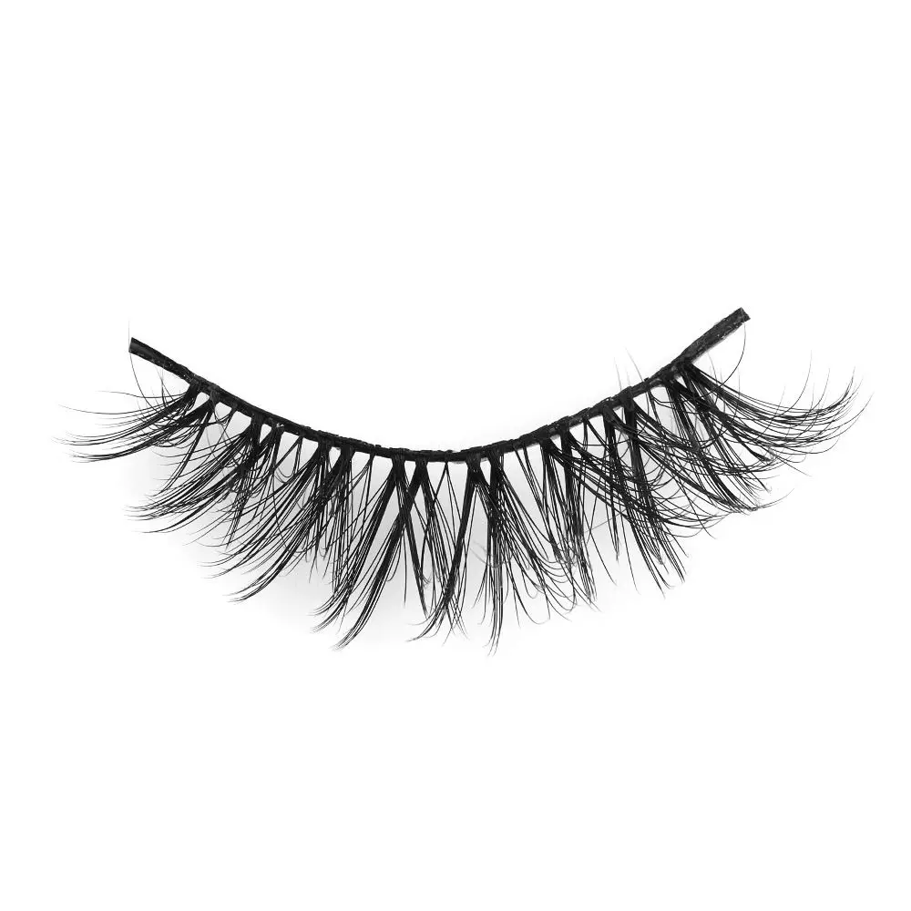 

SKONHED 10 Pairs Woman 3D Soft Faxu Mink Hair False Eyelashes Crisscross Wispy Fluffy Lashes Extension Eye Makeup Tools