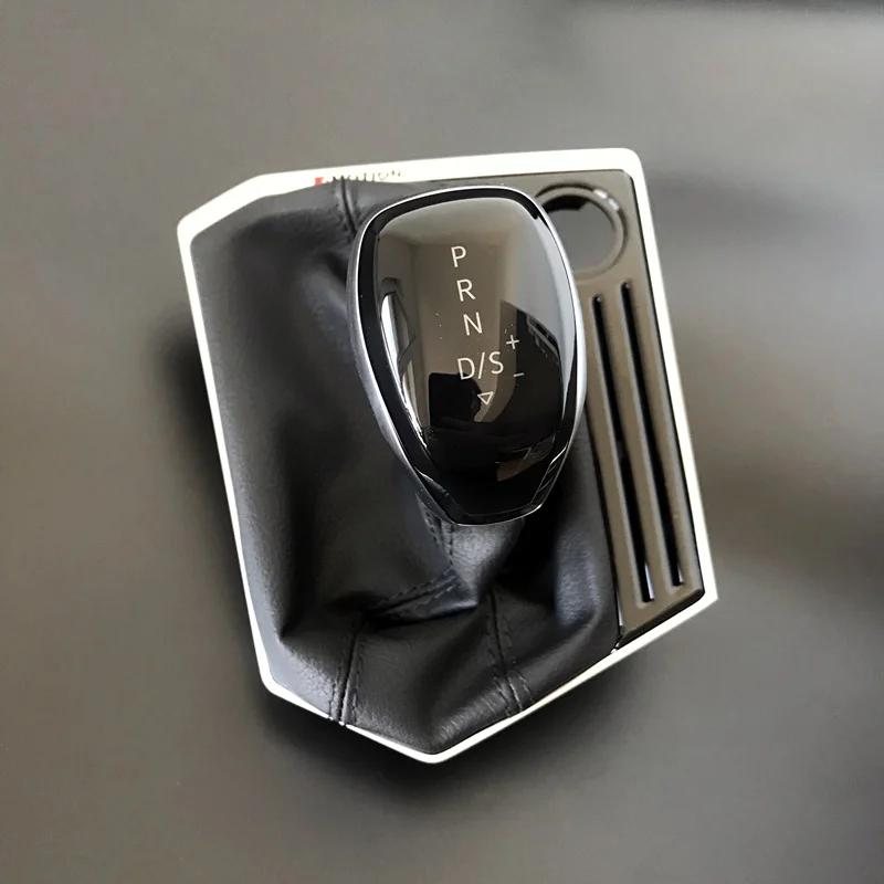 Модификация хромированная матовая рукоятка переключения передач DSG красная