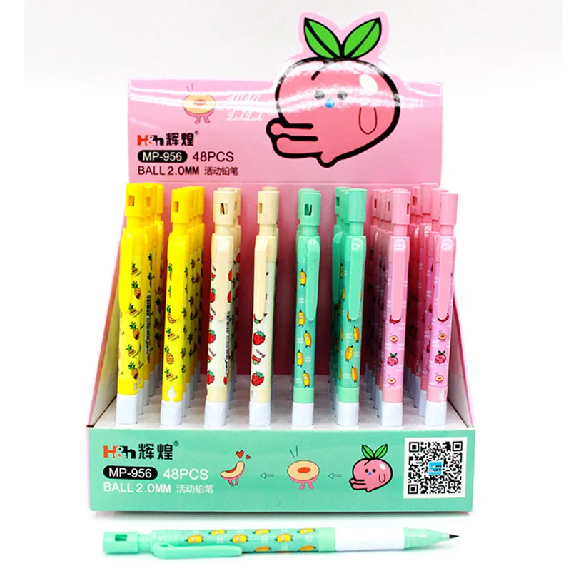 1Pc 2.0mm Cute Fruit Mechanical Pencil Kawaii Cartoon Automatic Pencils For Kids Gifts School Office Drawing Supplies Stationery |