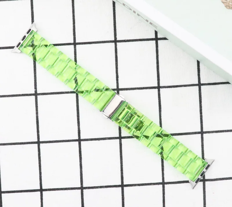 Ремешок полимерный прозрачный для Apple Watch Ultra Band, браслет для iWatch Series 8 7 6 5 4 3 2 1, 49 мм 38 мм 42 мм 44 мм 40 мм 41 мм 45 мм