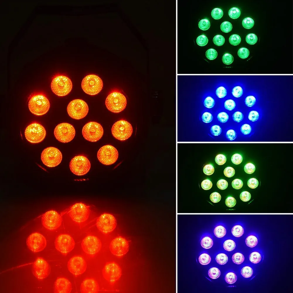 Горячий Par Светильник 12x3 Вт светодиодный RGB 3в1 сценический светильник ing effect DMX 512