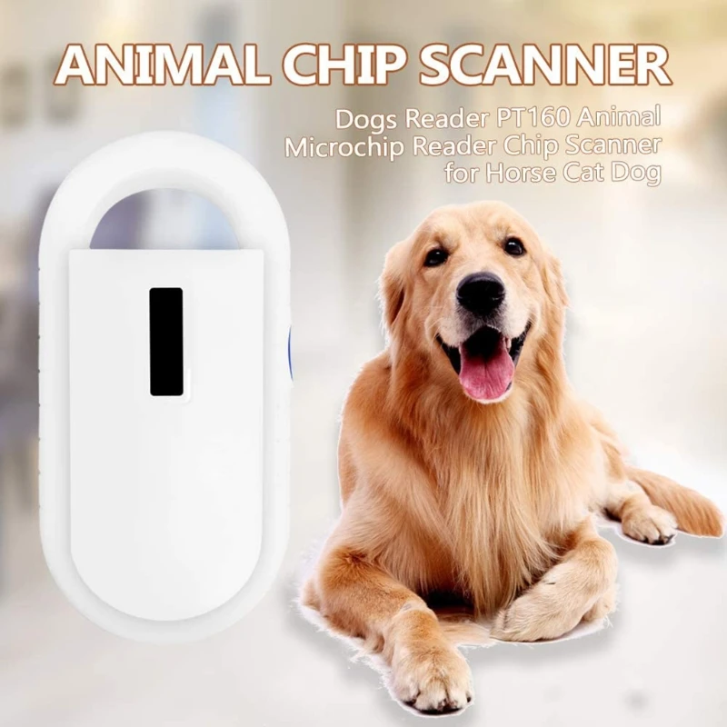 

B2EF Portable Pets Handheld Card Reader Animal Identification ID Chip Tag Dog Cat Microchip Scanner Glass Tube Label