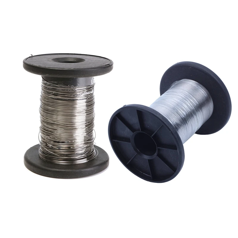 2 Pcs 30M 304 Stainless Steel Wire Roll Single Bright Hard Cable 0.3Mm &amp 0.6Mm | Инструменты