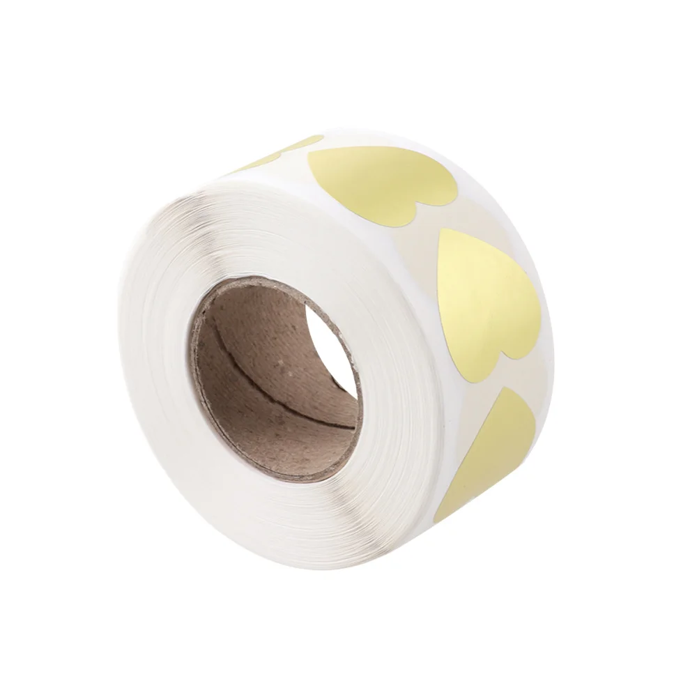 

1 Roll Love Heart Shape Seal Label DIY Bag Self-Adhesive Sealing Stickers Creative Gift Favor Decals Packing Supplies Decor