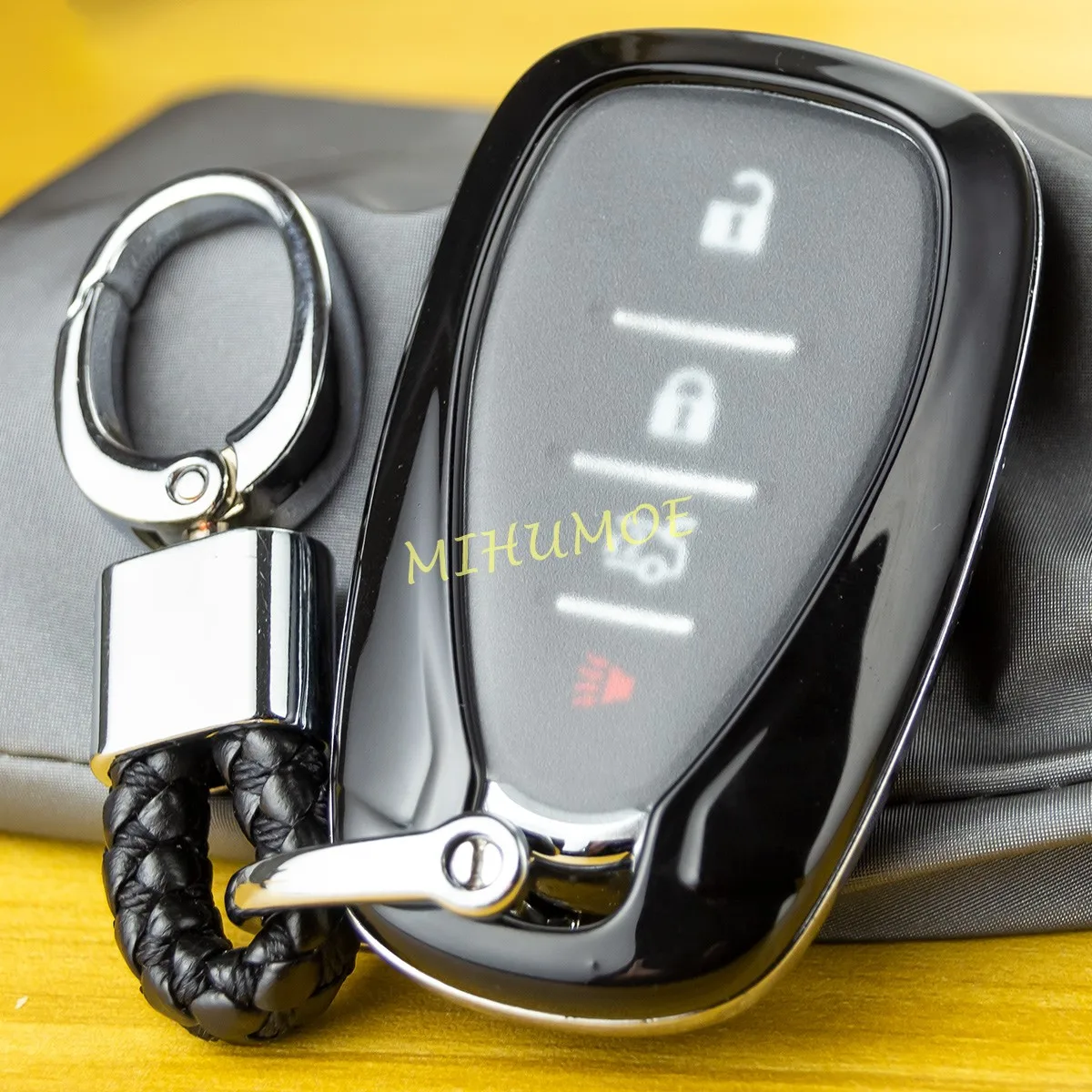 Smart Car Key Chain Fob Case Cover Ring For Chevrolet Malibu Blazer Trax Equinox Traverse Trailblazer Cruze Camaro Volt Bolt EV