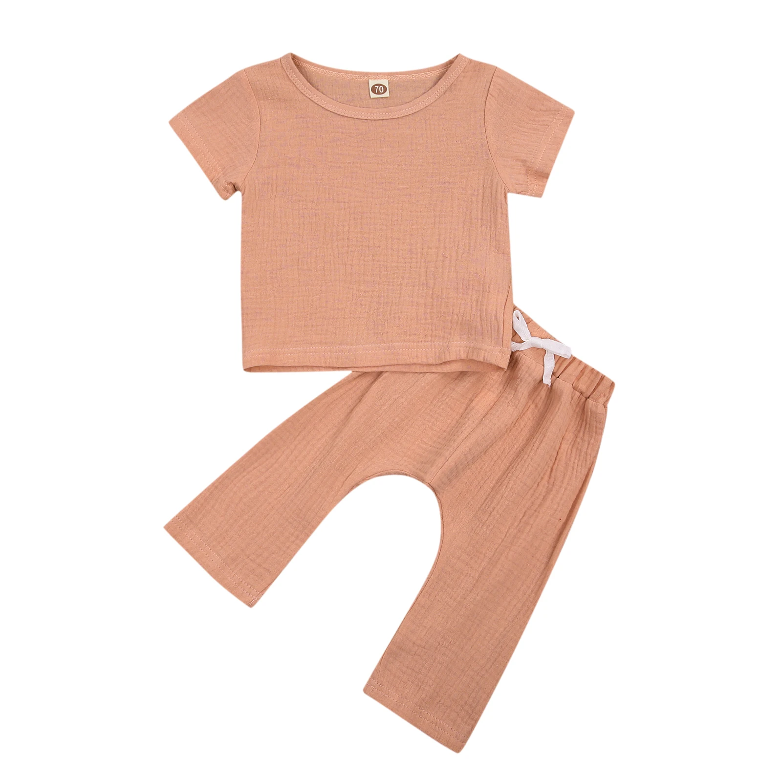 Распродажа комплект одежды для новорожденных мальчиков и девочек брюки с