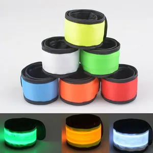 Регулируемый светодиодный мигающий браслет на запястье, браслет на руку светильник ящийся светящийся браслет для бега, вечеринки, светящийся неоновый декоративный Пасхальный браслет