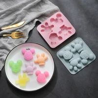 silicone mold 4 piece cake mold chocolate ice grid complementary food candy cookie mold diy baking tool fondant cake decoration