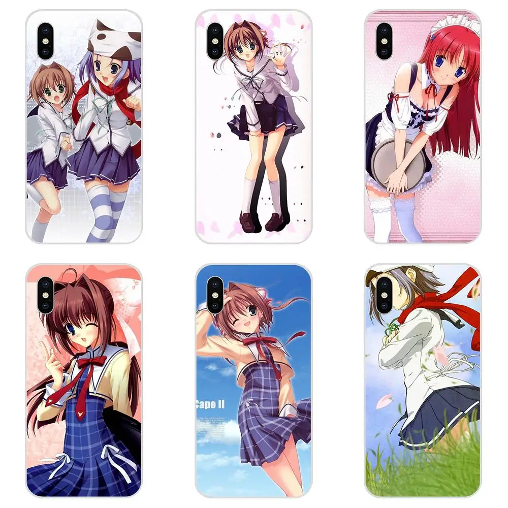 Da Capo наряд горничной ТПУ чехол для телефона Galaxy J1 J2 J3 J330 J4 J5 J6 J7 J730 J8 2015 2016 2017 2018 mini Pro