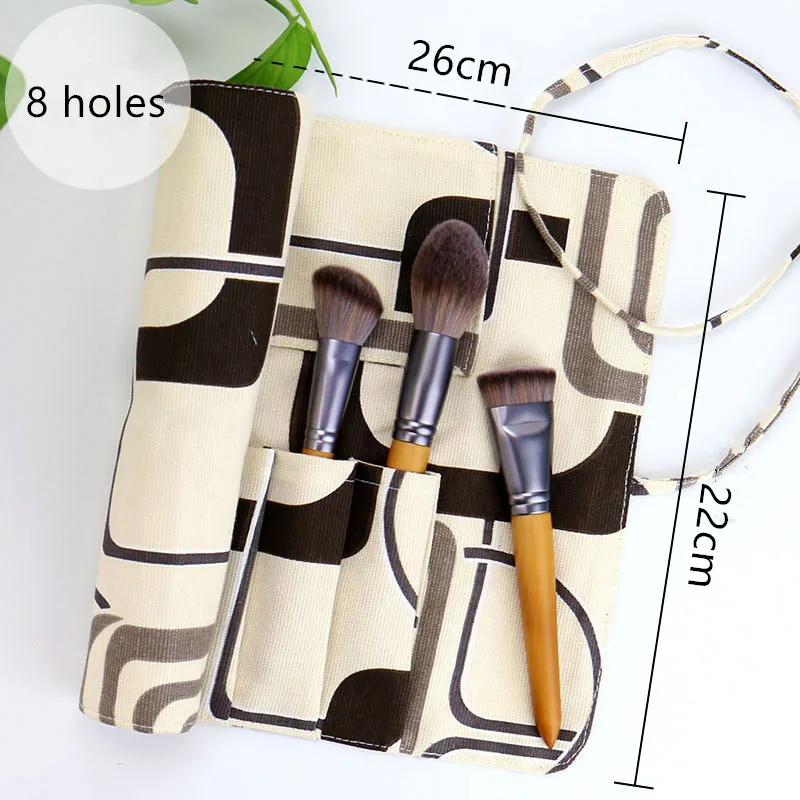 1 шт. рулон кисти для макияжа чехол держатель косметики с кисточками на поясе
