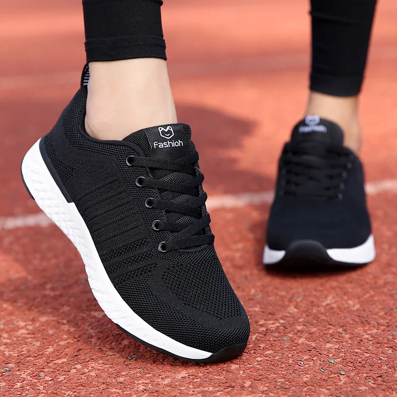 

New Running Wave Shoes Women Outdoor Breathable Sneakers Vulcanized Shoes Ladies Shoe Soft Casual Women's Female