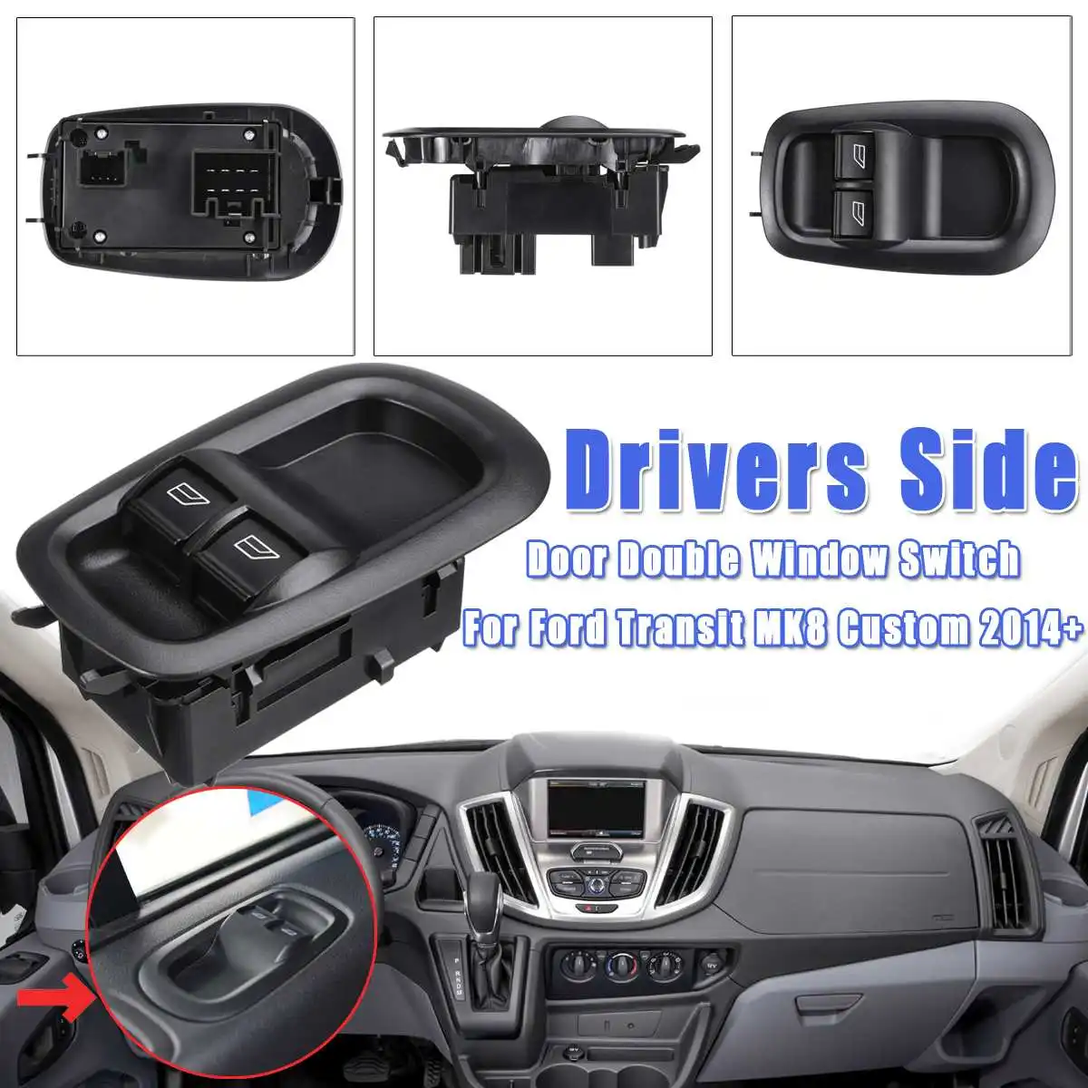 Двухоконный светильник LHD для Ford Transit MK8 2014 2015 2016 2017 + 2029885 1791339 1 шт. | Автомобили и