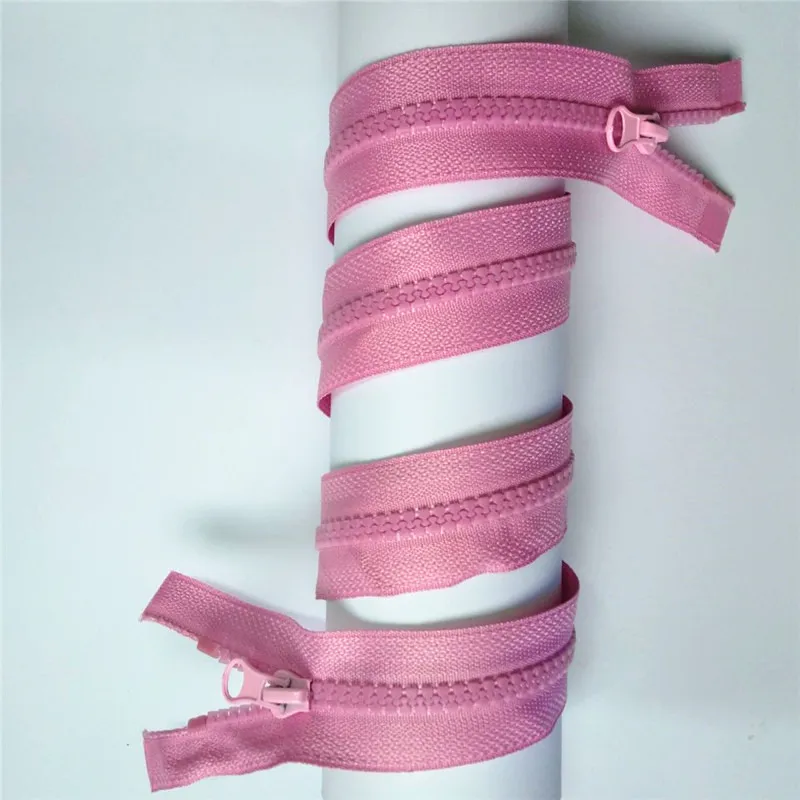 

5 Pcs 5# (31.5 Inch-35.5 Inch) 80CM-90CM Resin Double Zipper Head Zipper For Clothing Or Bags