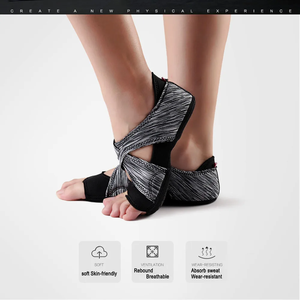 Женская обувь для аэройоги бандаж йоги силиконовые носки тренировочная