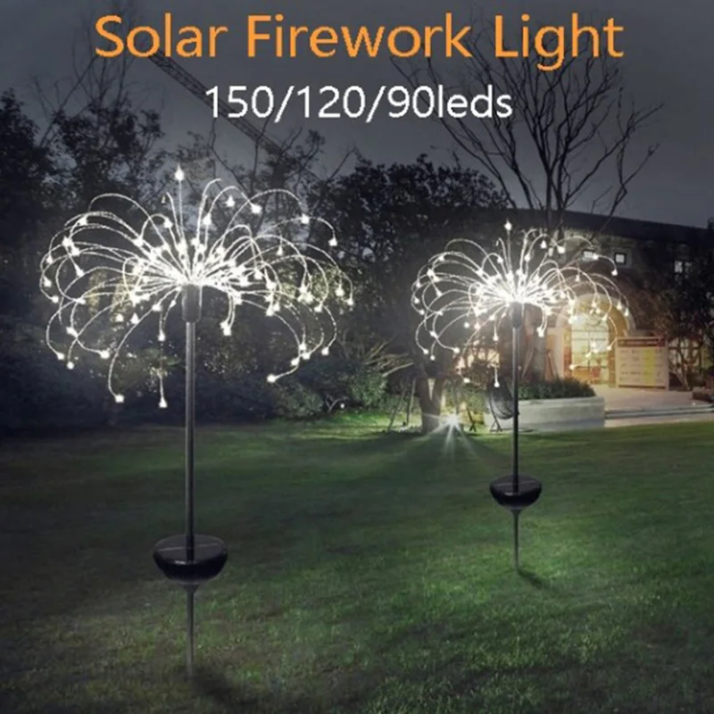 

Solar lawn smoke lantern dandelion copper wire lamp string outdoor waterproof copper wire Christmas decorative lights