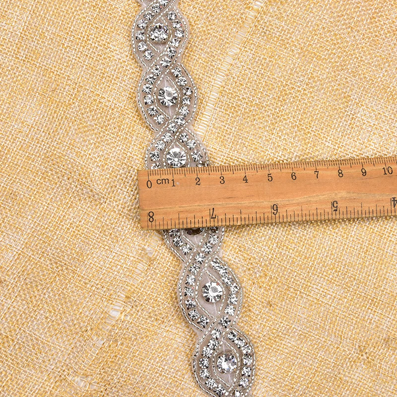 1 ярд 8-образный дизайн ручной работы свадебный пояс для шитья бисером