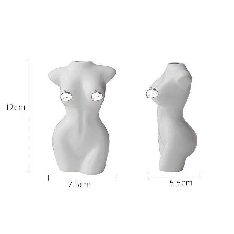 

Human Body Vase Creative Decoration Ceramic Nordic Home Decoration Body Art Sculpture Flower Arrangement Gift