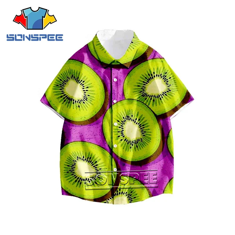 Мужская летняя рубашка с коротким рукавом на пуговицах|Повседневные рубашки| |