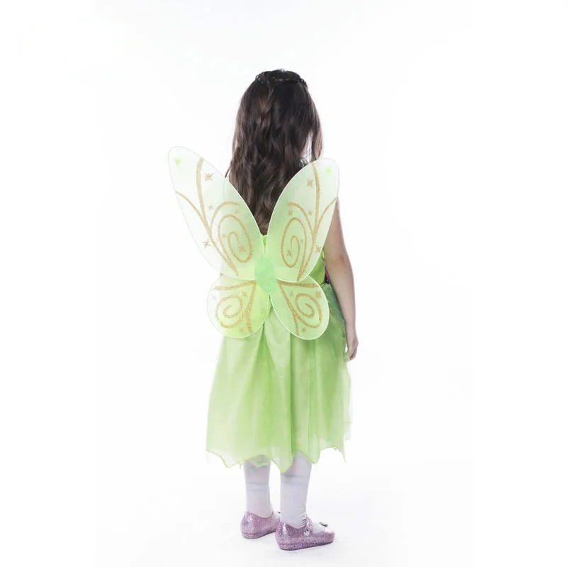 

Girls Costume Fower Fairy Butterfly Fairy Cosplay Skirt Including Wings Headdress Garland Halloween Carnival Clothes