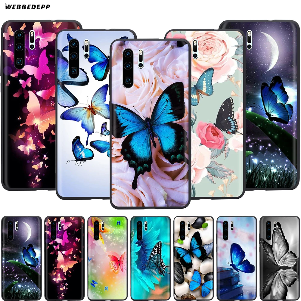 Webbedepp Фэнтезийный красочный чехол с бабочкой для Huawei Mate 10 20 30 Nova 2i 2 3 3i 4 5i Y5 Y6 Y7 Y9 Pro