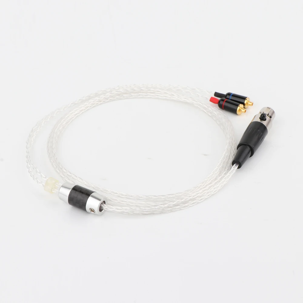 

8Cores Silver Plated Upgraded cable with 4Pin mini xlr female plug to MMCX Female plug HIFI
