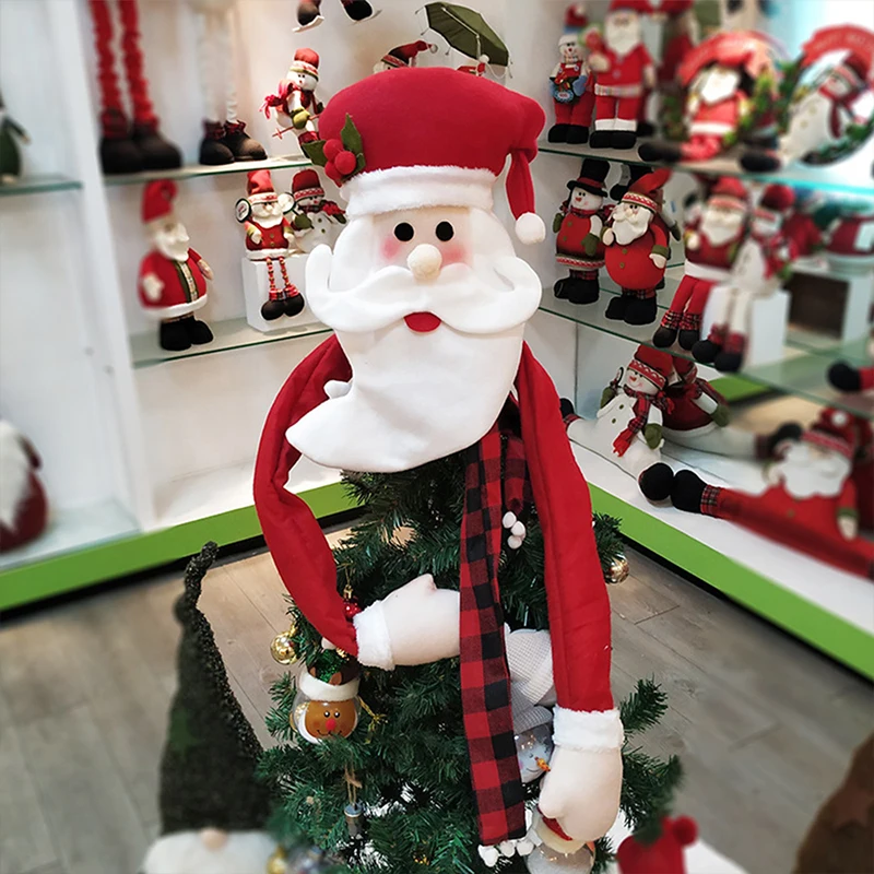 

Non-Woven Christmas Tree Toppers Snowman Tree Topper Christmas Tree Decoration Indoor Celebration Festival Gift Cartoon Lovely