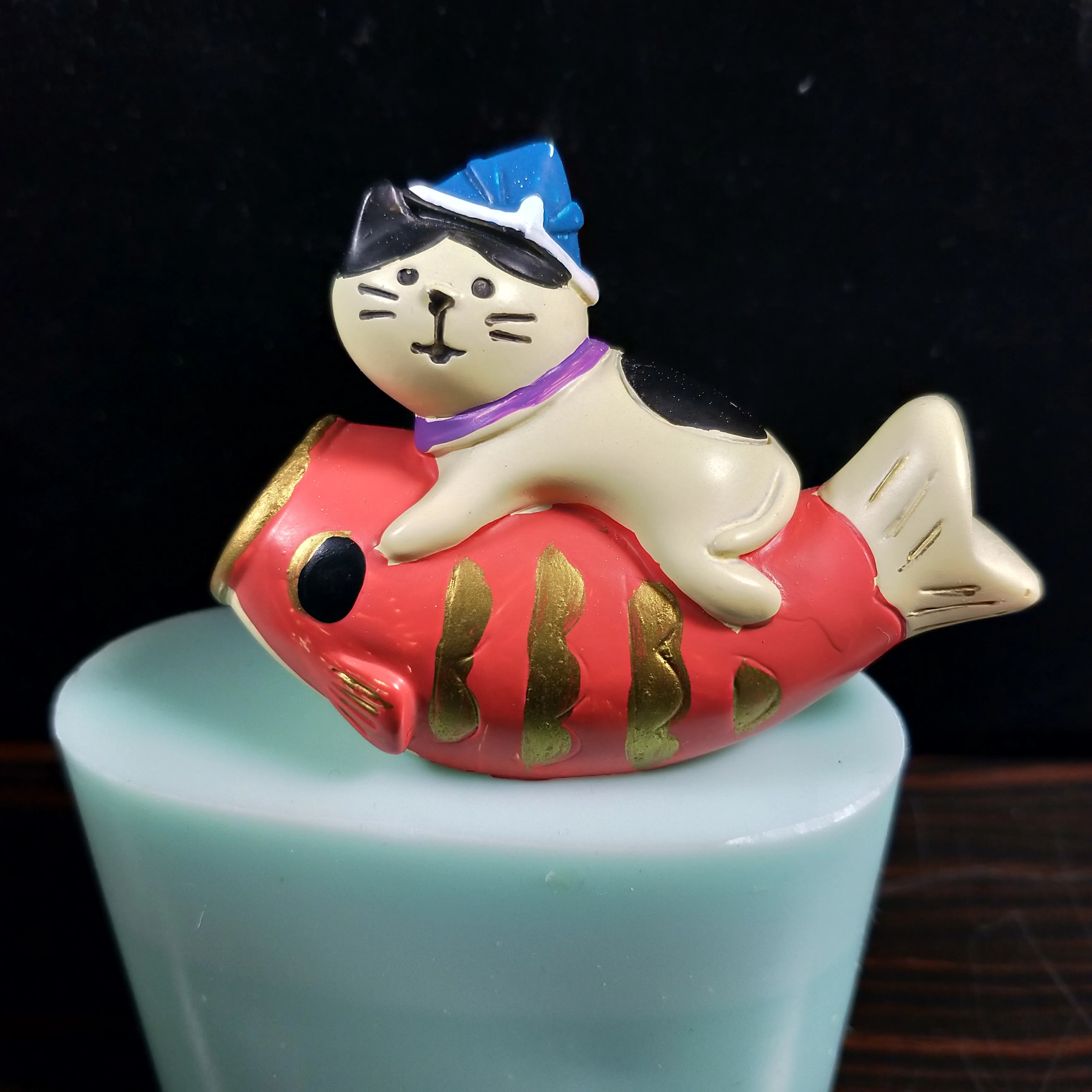 Силиконовые формы для глины Fondant силиконовые кошек езды на рыбе украшения из