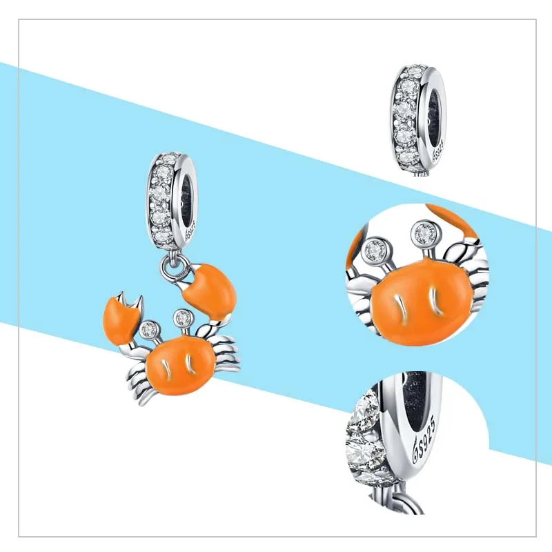 Очаровательная подвеска в виде животного зоопарке фламинго из стерлингового