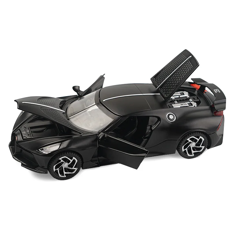 Модель автомобиля Bugatti lavoiturenсветозащитного черного дракона 1:32 игрушечный