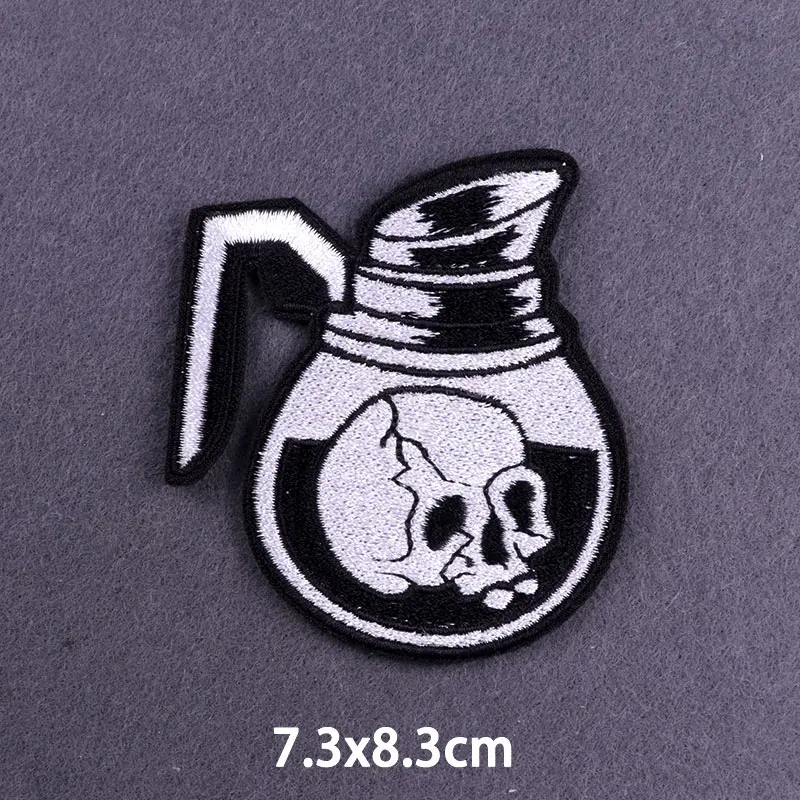 Нашивки в стиле панк с волшебным шариком вышитые нашивки хиппи-рок для одежды со