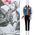 Отдел рэп битва Kuko Harai Косплэй костюм Bad Ass храм MC зла декоративными застежками, TTD манга Хэллоуин костюмы Косплэй горячих источников индивидуальный заказ