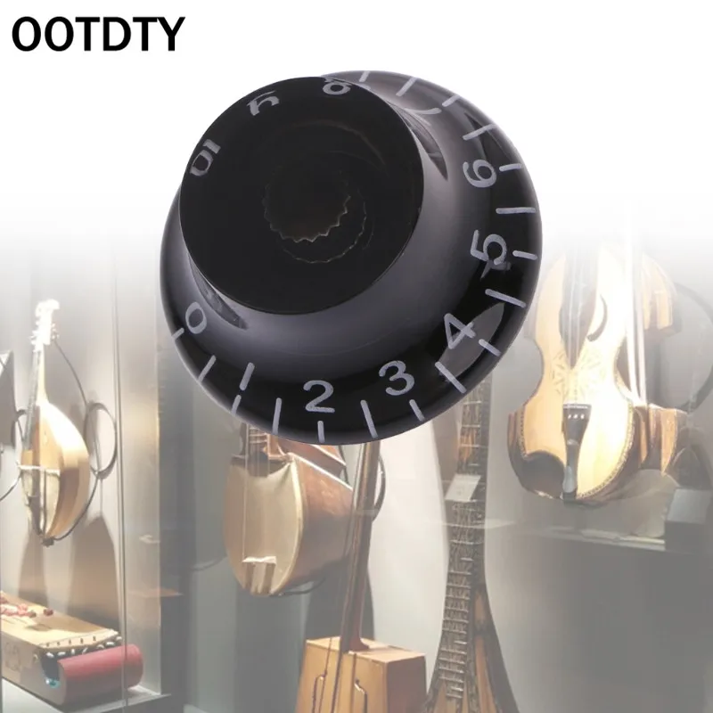 OOTDTY черный топ шапка регулятор скорости цифры для LP электрогитары|Электрогитара|