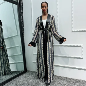 Siskakia Africa Abaya Dubai Bangladesh Islam Open Abayas Women Cardigan Muslim Jubah Dress Kaftan Turkey Islamic Clothes Ramadan