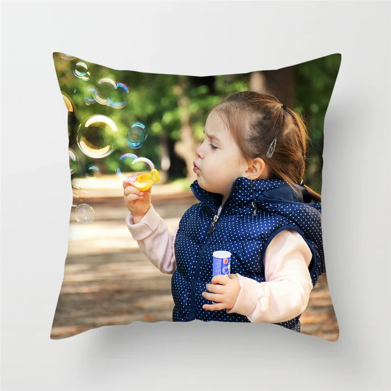 

Customizations Cushion Cover Personal Photo Family Friends Animal Photos Printing DIY Custom Pillow Case Art Life Pillowcase