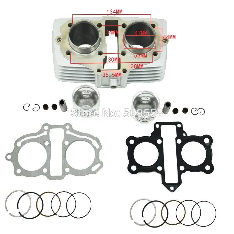 Мотоциклетные запчасти LOPOR 47 мм комплект цилиндров с воздушным охлаждением набор