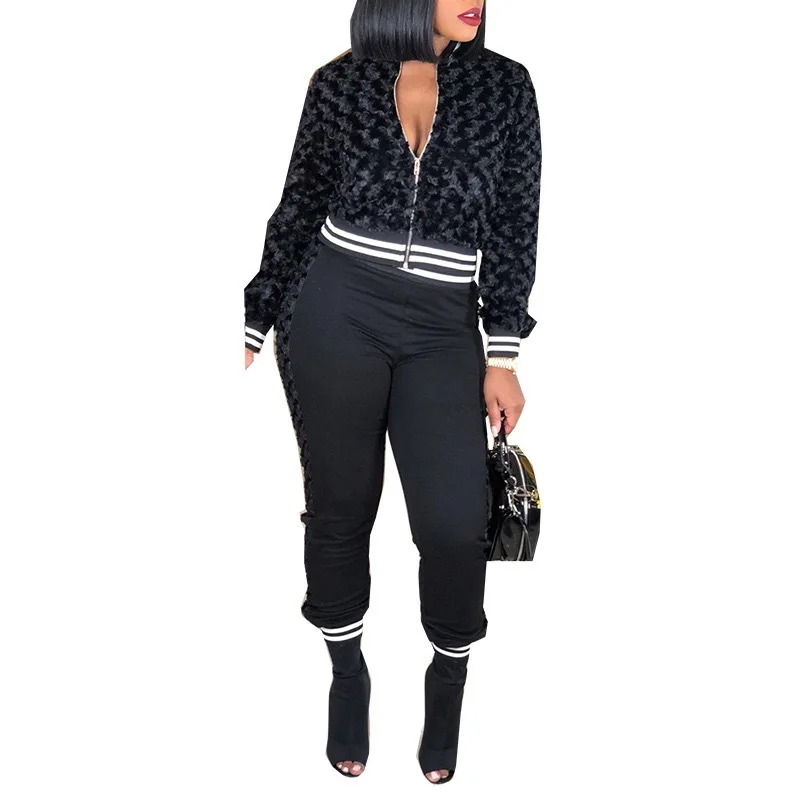 Новый европейский и американский женский Повседневный Спортивный костюм с