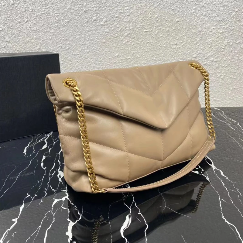 

New Women Lambskin Bags Fashion Classic Lady hHolding A One-Shoulder Cross-bag Retro Luxury Bag