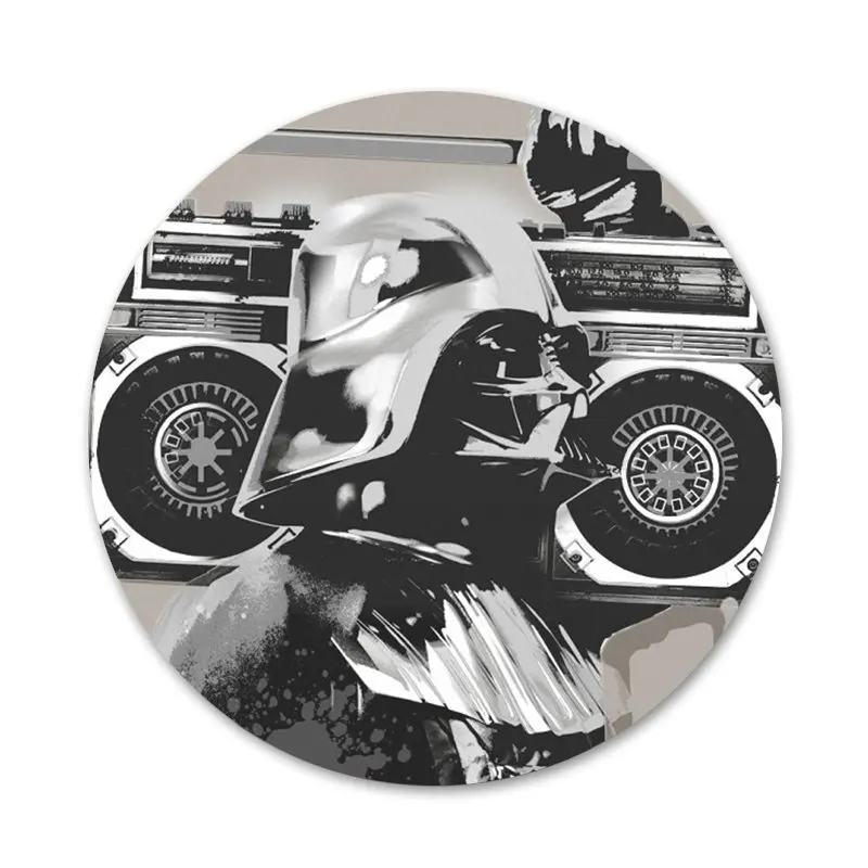 58 мм Граффити Тонкий войне значок на булавке декоративные Броши Металлические