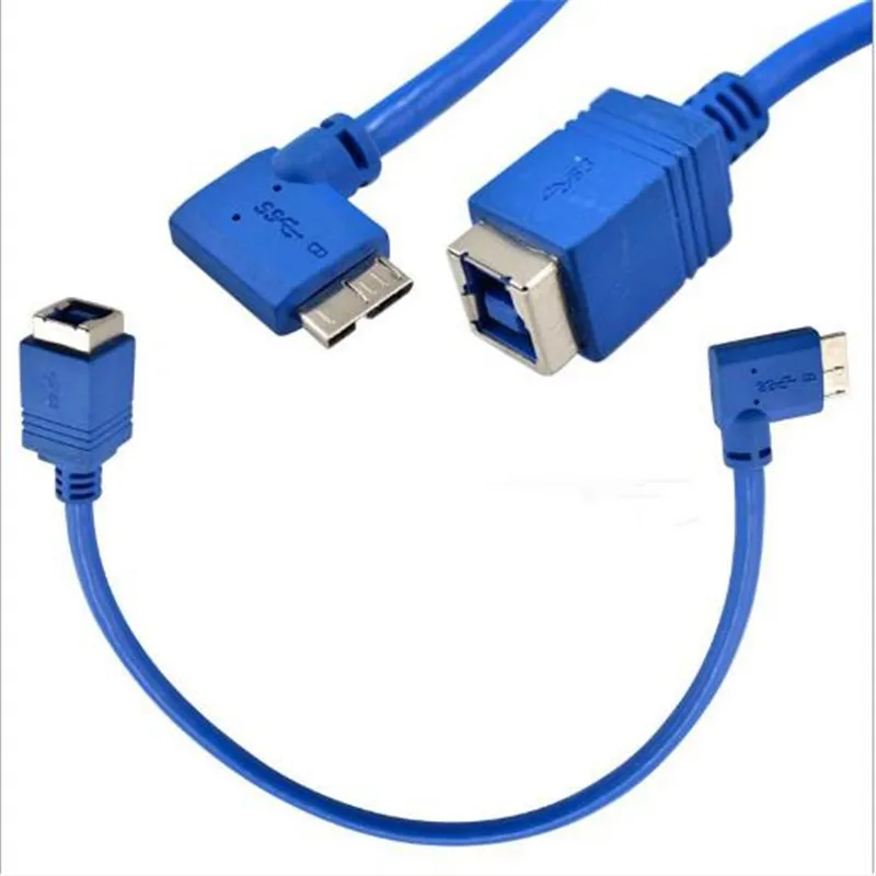 USB 3 0 кабель MICRO папа локоть к B мать Дата 30 см используется в жестком диске сканер