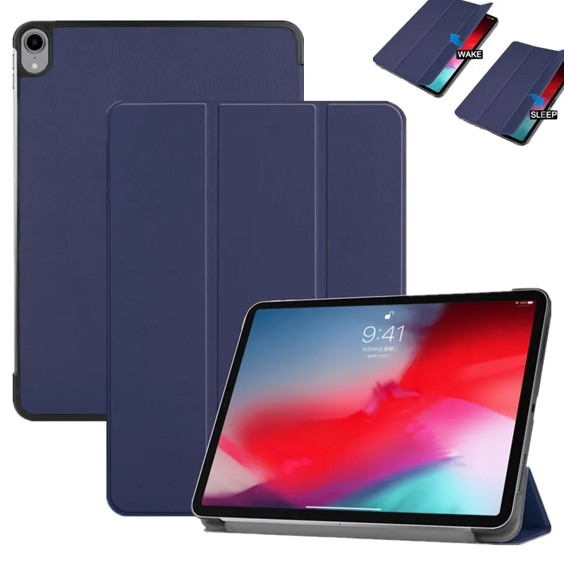 Умный Магнитный чехол для нового iPad Pro 11 ультра тонкий из искусственной кожи