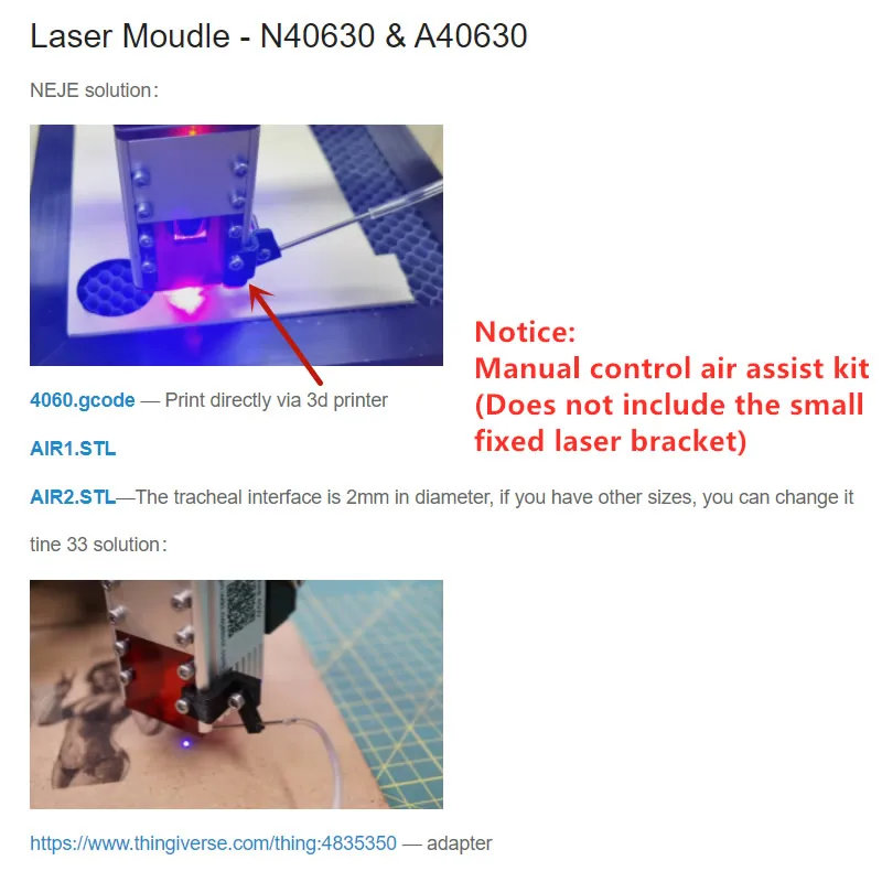 NEJE MF6 MANUAL CONTROL AIR ASSIST KIT FOR LASER MODULE-1.5MPA | Инструменты