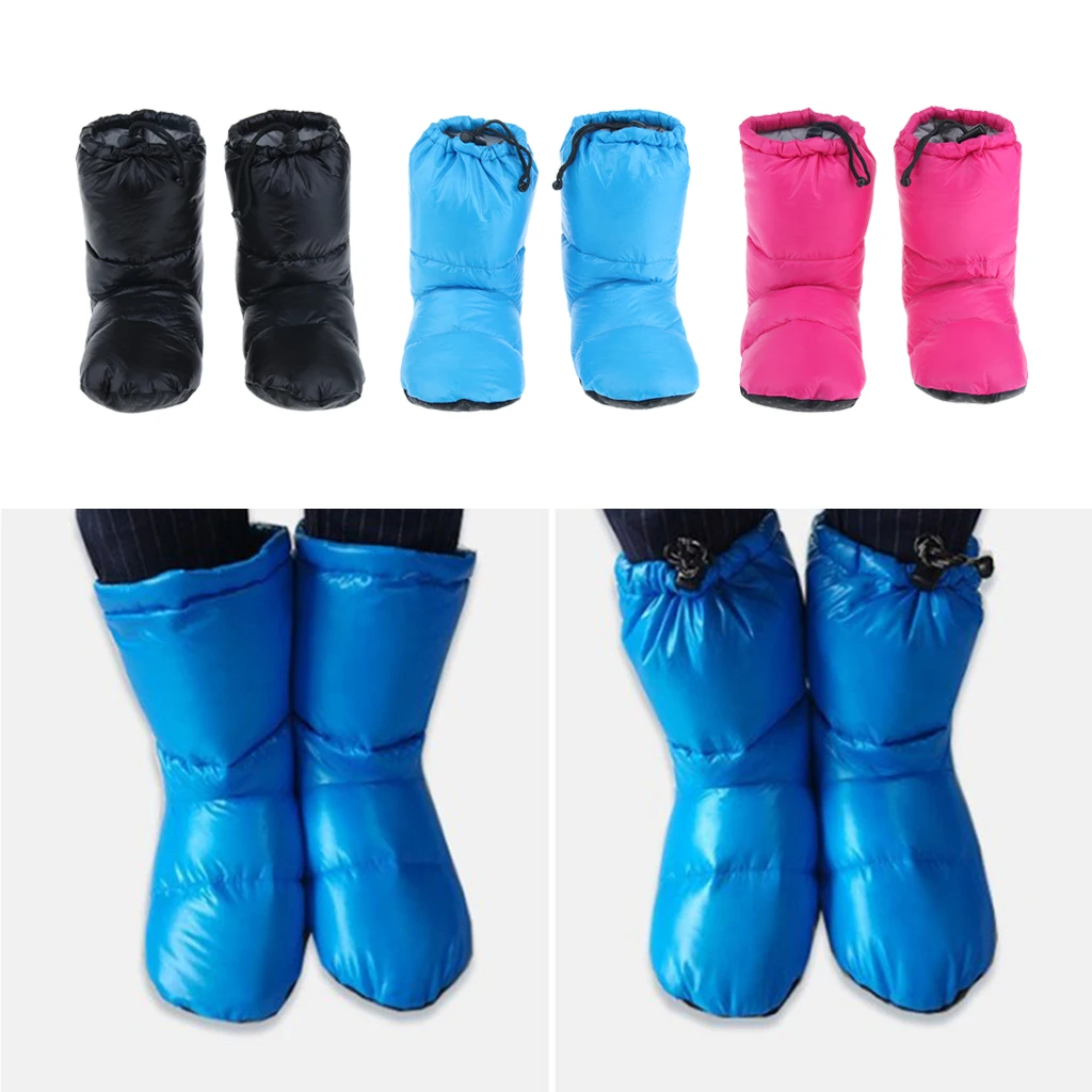 Тапочки с гусиным пухом обувь ботинки для кемпинга теплые тапочки| |