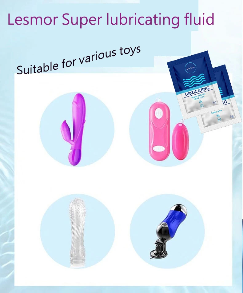 Смазка на водной основе 8 мл для секса легко моется смазка массажа интимная