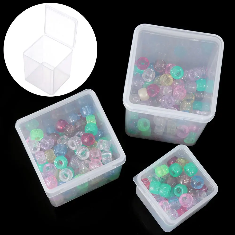 

New Plastic Transparent Hardware Case Pill Chip Box Beads Container Jewelry Organizer Case Small Storage Box