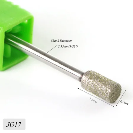 JG17 1 шт. стальное сверло для ногтей для электрического маникюрного станка, аксессуары, шлифовальный резак 3/32 дюйма, инструмент для маникюра, SAjg01-17 - Цвет: JG17